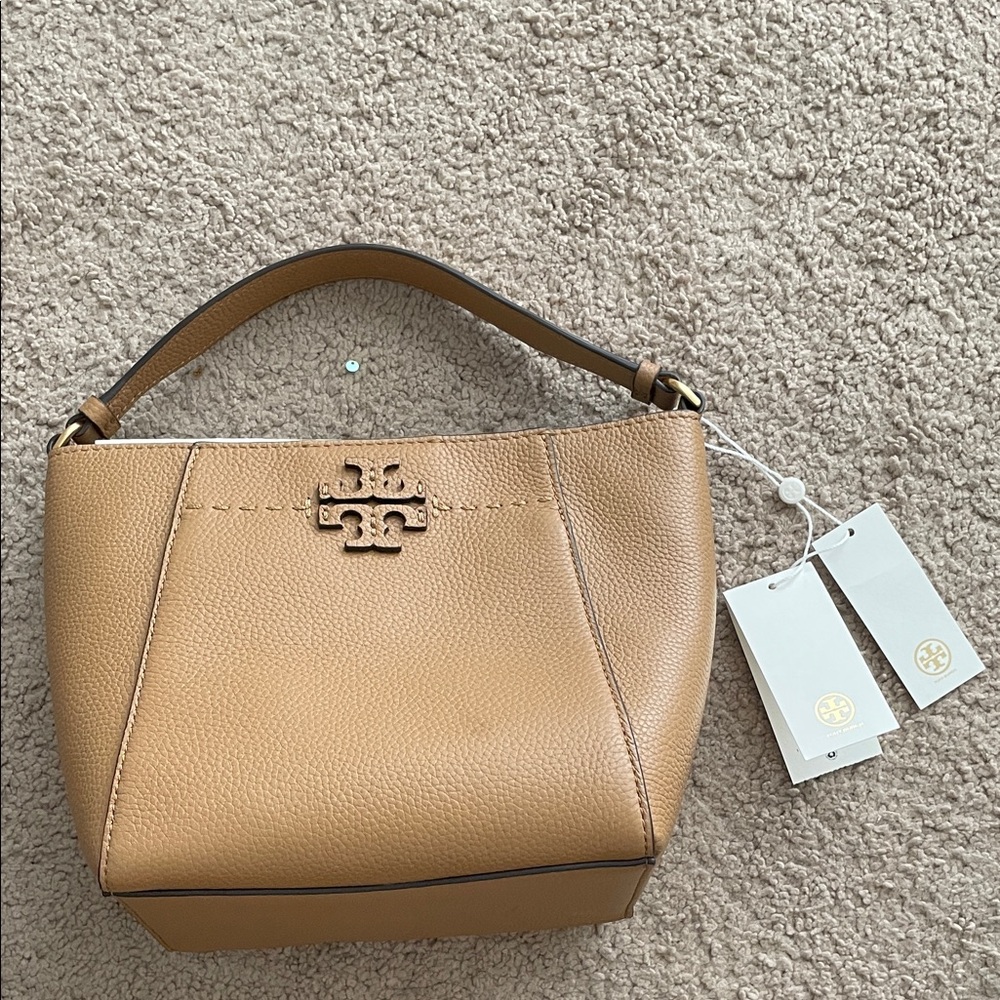 Tory Burch tiramisu Leather bucket Bag